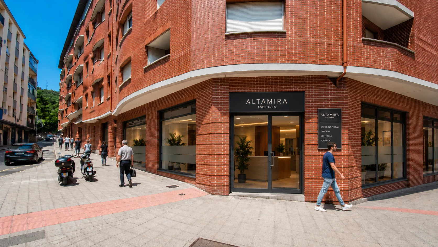 Vista del local como asesoría profesional