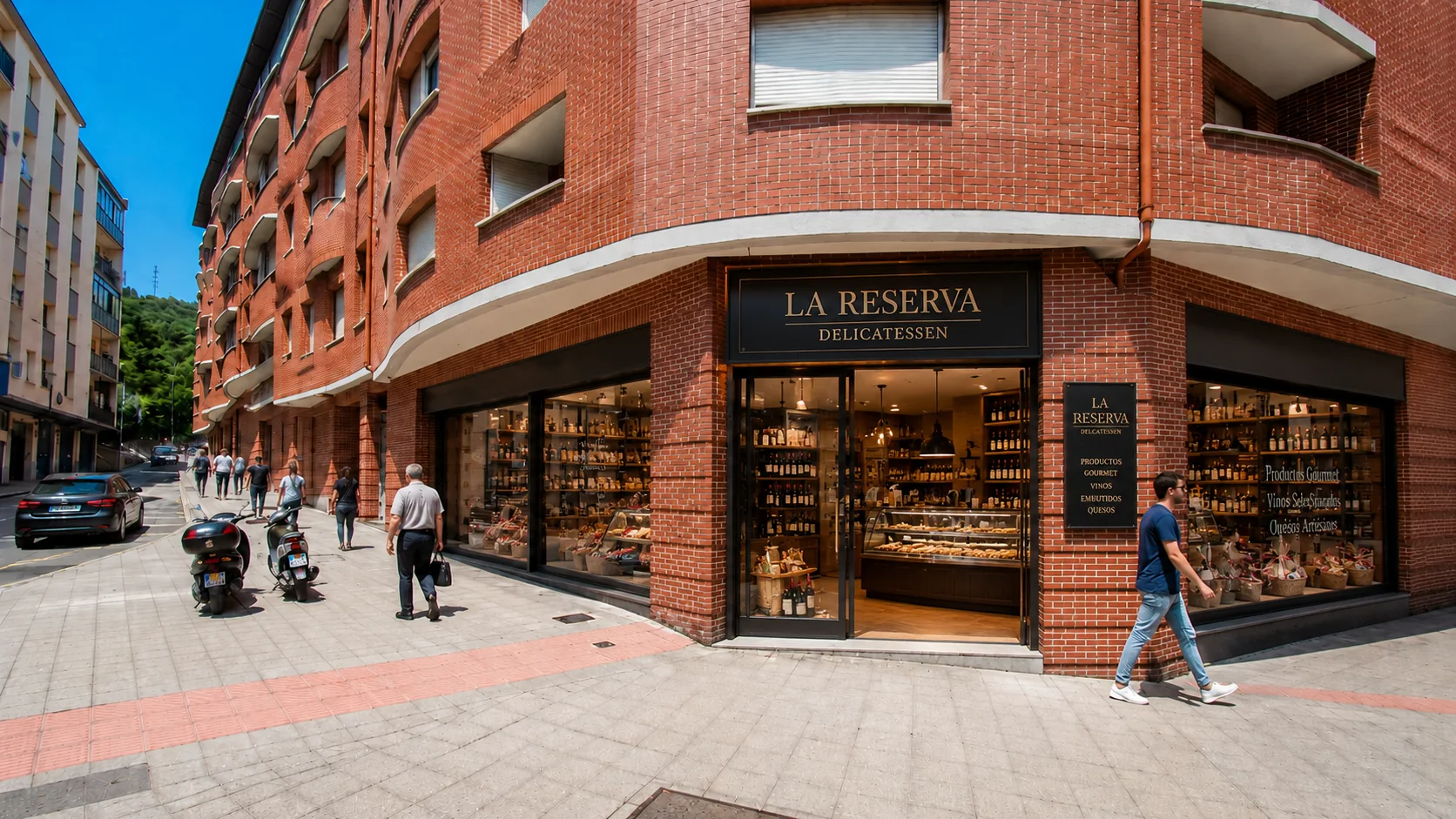Vista del local como delicatessen de productos gourmet