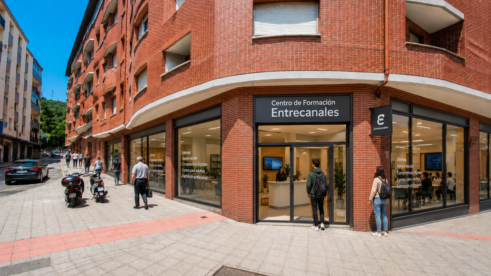 Vista del local como centro de formación